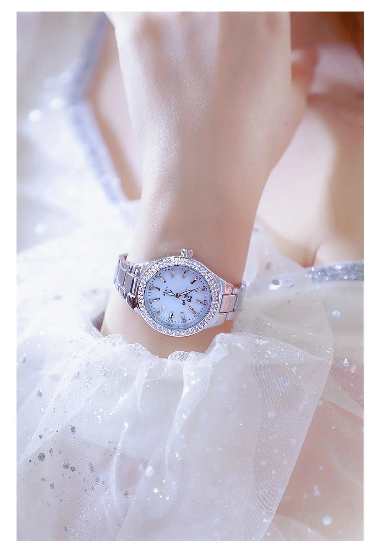 Women Wrist Watches For Ladies Dress Gold Watch Crystal Diamond Women Watches Stainless Steel Silver Clock Montre Femme