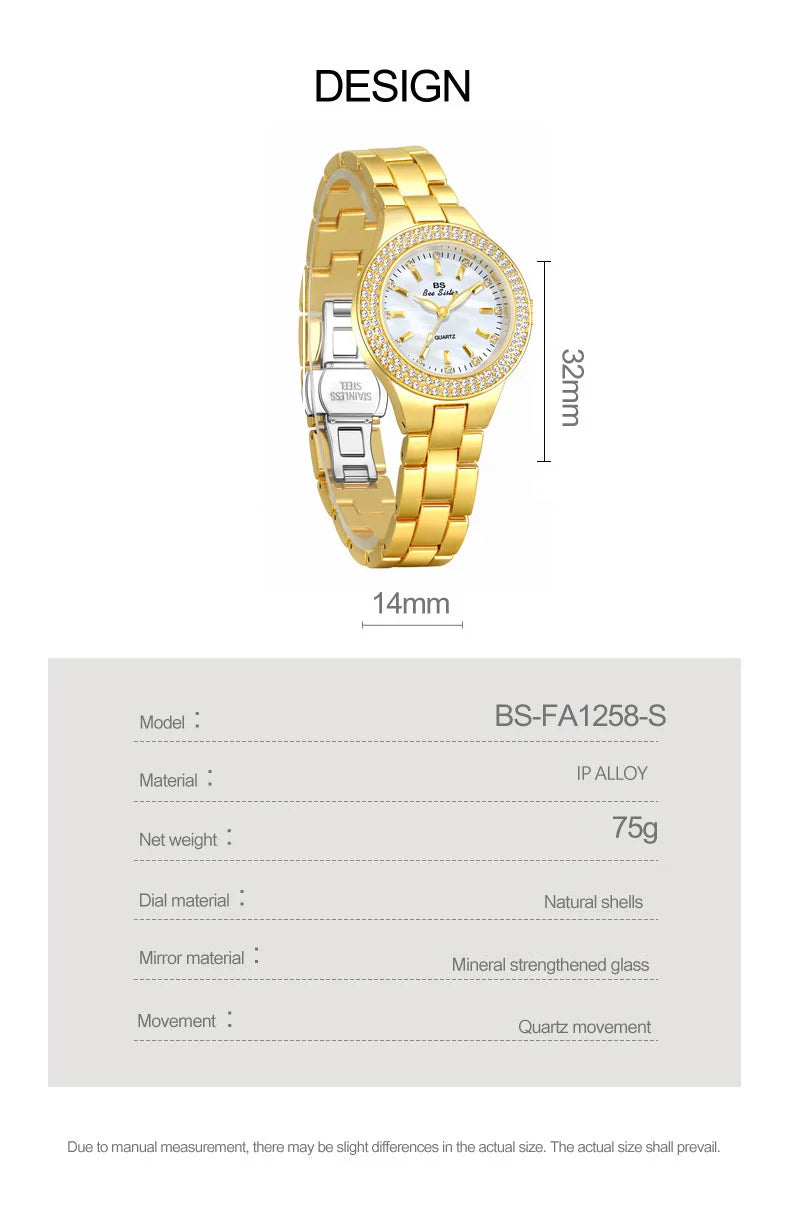 Luxury Elegant Quartz Watches Women High Quality Diamond Dial Ladies Watch Fashion Stainless Steel Bracelet Women's Wristwatch
