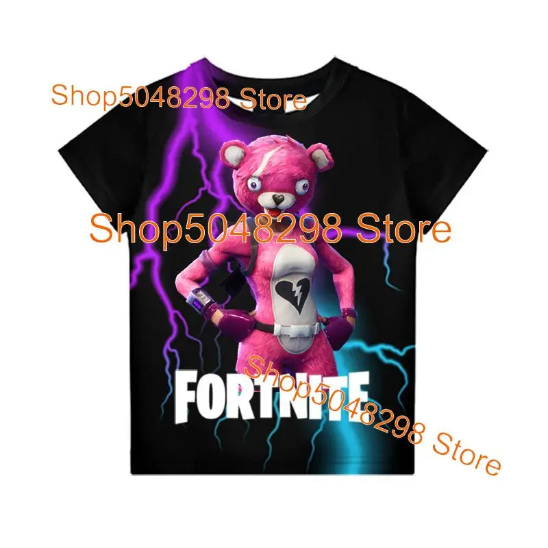 Peely Fortnited 8 To 19 Years Kids T Shirt Battle Royale Cartoon Tops Teen Clothes Men Women Hero 3D Printed T-shirt Boys Girls