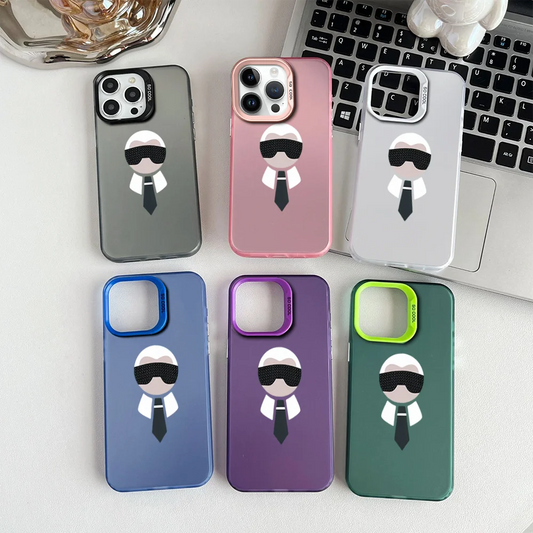 Phone Case for iPhone 12 11 13 14 15 16 Max Pro Plus IMD Plating Cover Famous Designer Head Portrait