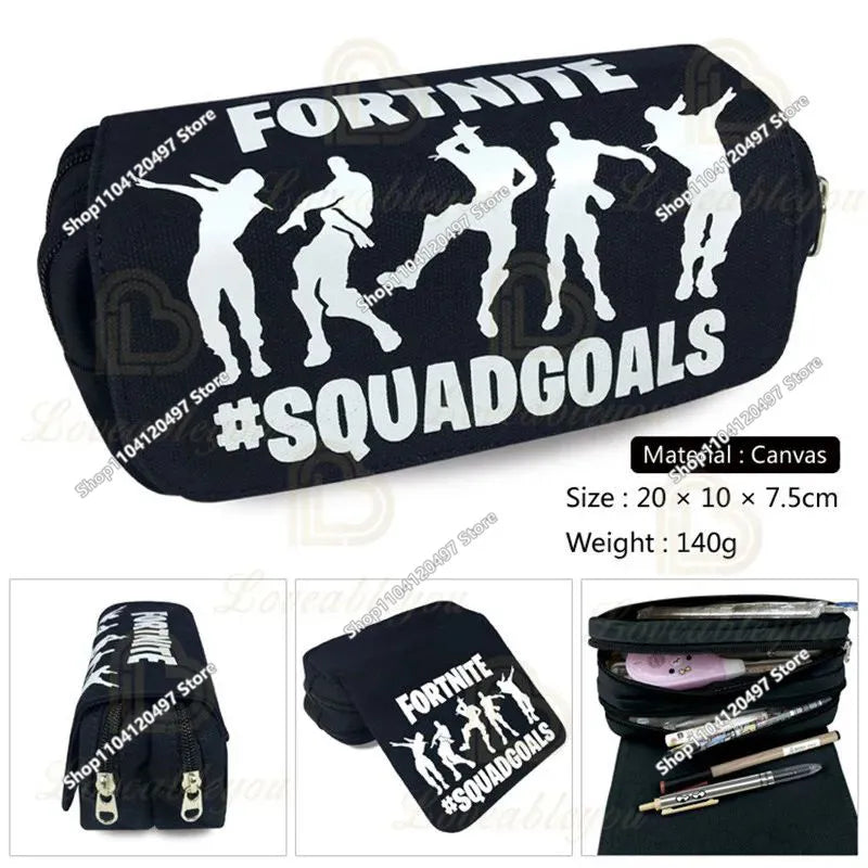 Shooting Game Pencilcase FORTNITED Boy Large Capacity Waterproof Pencil Pouch Office Stationary Gift Toy