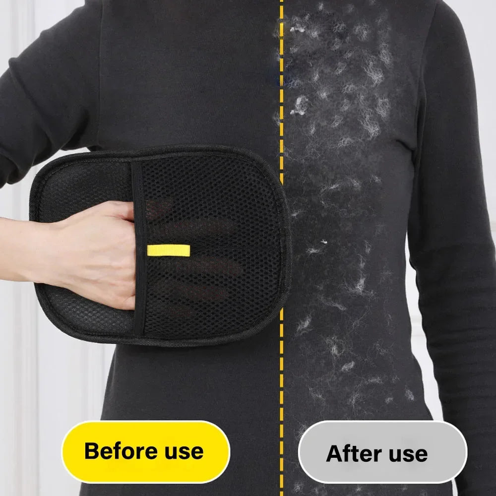 Pet Hair Removal Tool  Hair Remover Reusable Static Removal Gloves Double-Sided Grooming Gloves for Pets Removes Pet Fur Hair
