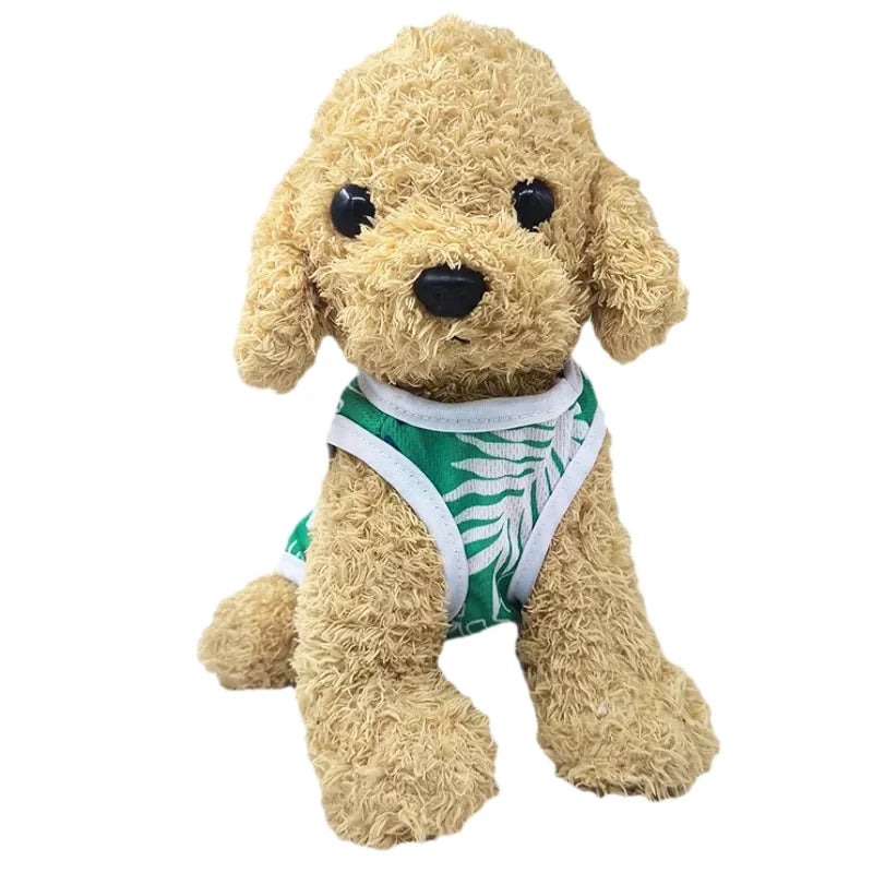 Summer Dog Vest Clothes For Small Medium Dogs Cats Breathable Hawaiian Beach Style Puppy T-shirt  Chihuahua Yorkshire Pug Coat