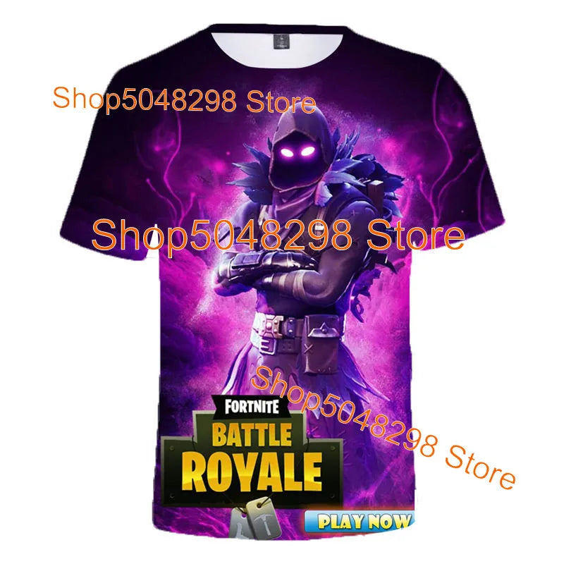 Bushranger Fortnite T Shirt for Kids 3D Print Banana Peely T-shirt Men Women's Tee Battle Royale Game Summer Tops Birthday Gifts