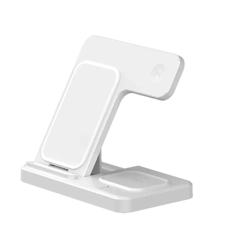 3 in 1 Wireless Charger Stand  For iPhone 16 15 14 13 12 11 X  iWatch 8 7 6  Airpods Pro 30W Foldable Fast Charging Dock Station