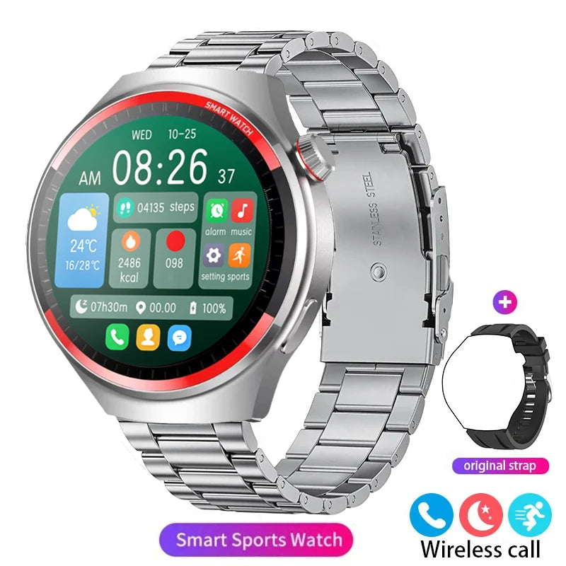 2024 AMOLED 1.43-inch Large Screen Dual-Mode Bluetooth Calling Smart Watch Sports  Health Monitoring Voice Assistant Smartwatch