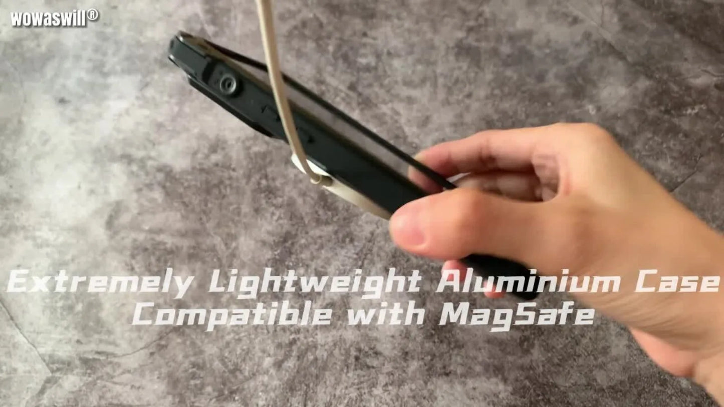 Phone Case Shockproof Cover For iPhone 16 15 Plus 14 16 Pro Max Heavy Duty Aluminum Metal Magnetic Screen Protect Camera Bracket