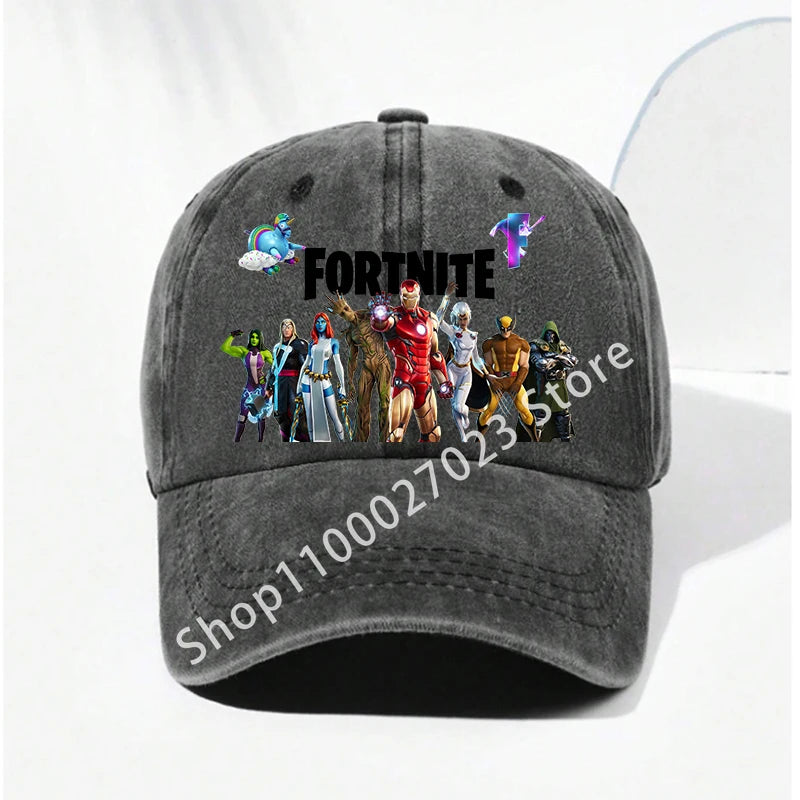 Fortnites Man Anime Baseball Cap Adult Anime Breathable Casual Hat Summer Adjustable SunBonnet Men Women Headgear Birthday Gifts