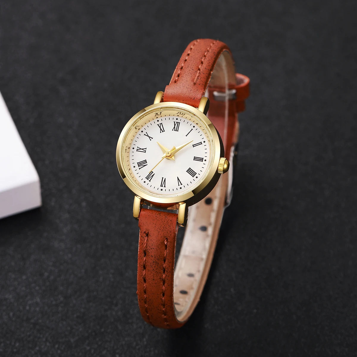 Women Watches Fashion Small Roma Dial Ladies Leather Band Quartz Watch Reloj Mujer Girls Clock Gift
