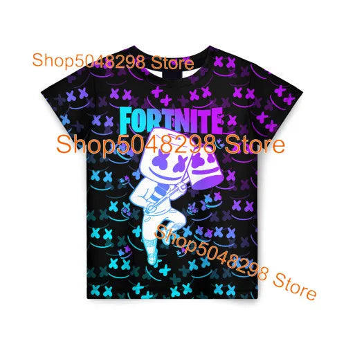 Peely Fortnited 8 To 19 Years Kids T Shirt Battle Royale Cartoon Tops Teen Clothes Men Women Hero 3D Printed T-shirt Boys Girls