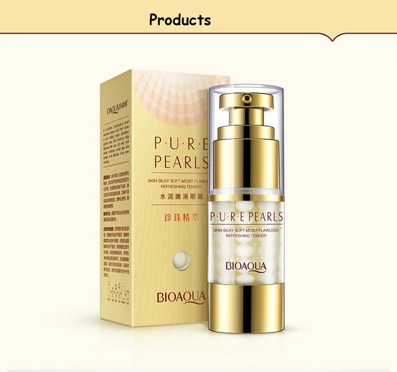 BIOAQUA Pure Pearl Face Skin Care Sets Facial Cream Eye Cream Firming Anti Dark Circles Moisturizing Brightening skincare Set