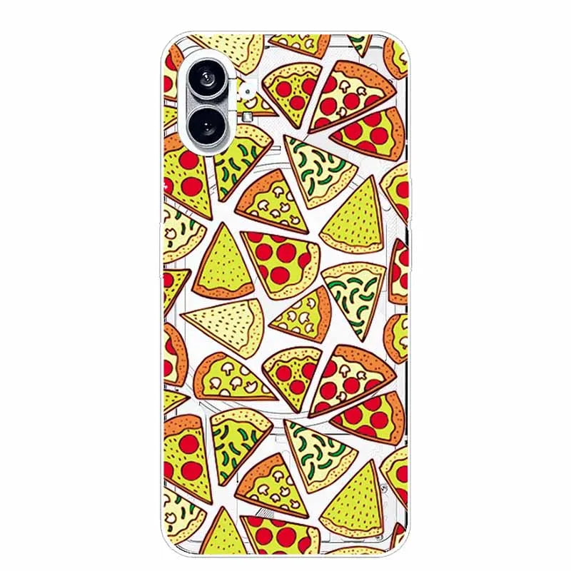 For Nothing Phone 1 2 Case Silicone Soft Cute Transparent Coque for Nothing Phone (2) TWO One Protective Funda Clear TPU Covers