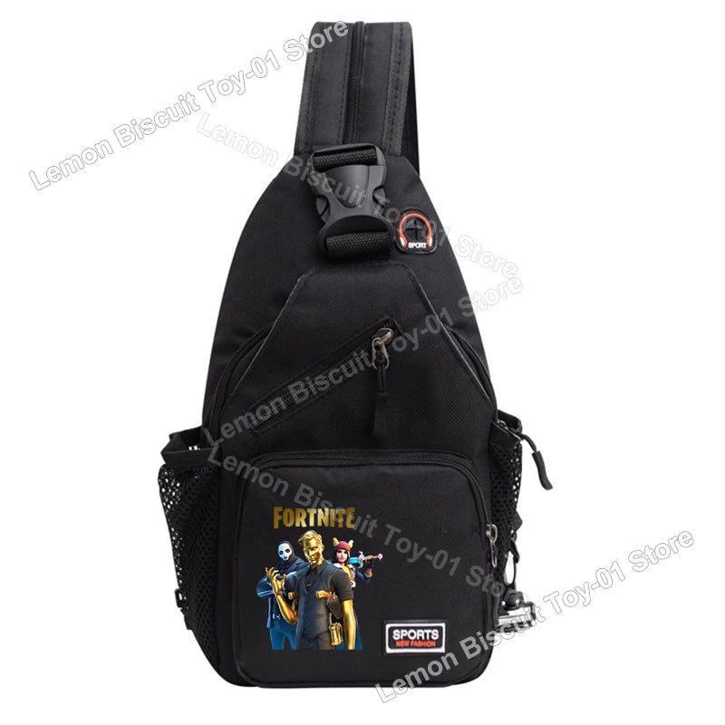 Fortnites Series Chest Bag Hot Game Student Shoulder Bag Multifunctional Fashion Women Man Small Backpack Funny Birthday Gifts