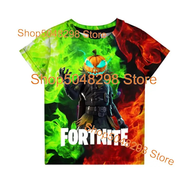 Peely Fortnited 8 To 19 Years Kids T Shirt Battle Royale Cartoon Tops Teen Clothes Men Women Hero 3D Printed T-shirt Boys Girls