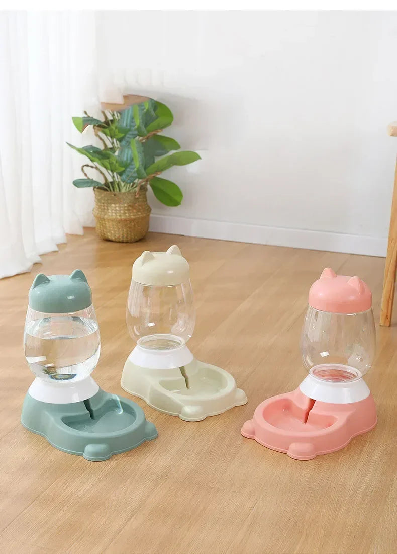 Dog Food Water Bowl Automatic Feeder Dispenser for Cat Dog Bulldog Large Capacity Pet Drinking Bowl Cat Supplies