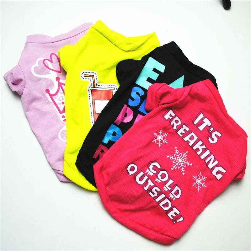 Classic Sphynx Cat T Shirt Shirts Spring Autumn Pet Clothes for Cats Gotas Katten Kedi Vest Dog mascotas Clothing vetement chat