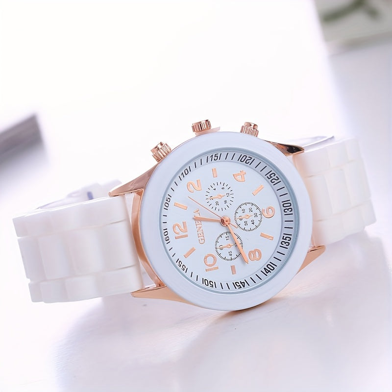 Fashion Silicone Colorful Casual Watch, Ideal choice for Gifts
