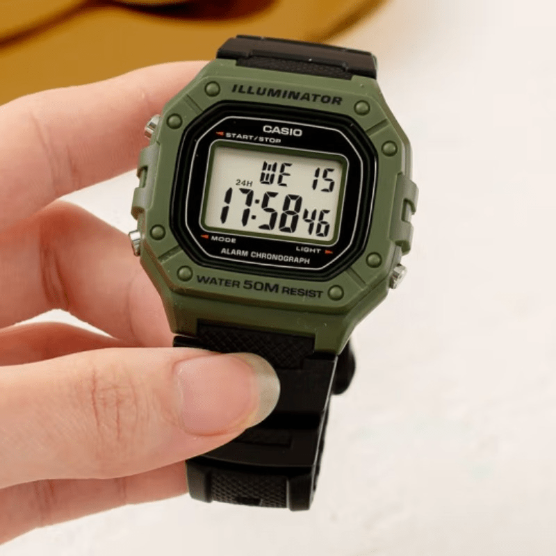 CASIO Classic Chronograph Watch - Women's Digital Sports Watch with Alarm, 50M Water Resistance, Resin Band - Perfect for Outdoor Enthusiasts