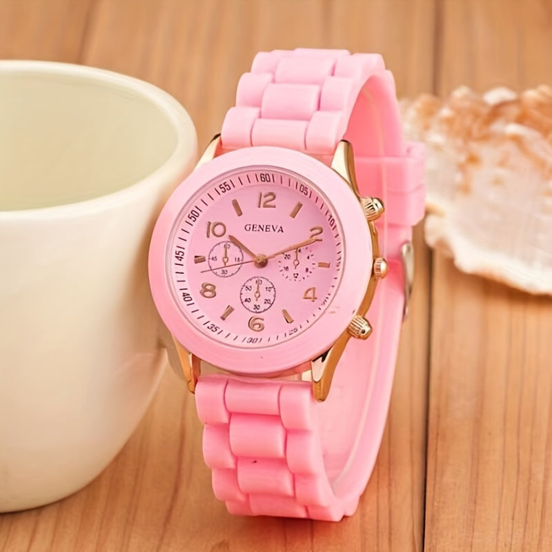 Fashion Silicone Colorful Casual Watch, Ideal choice for Gifts