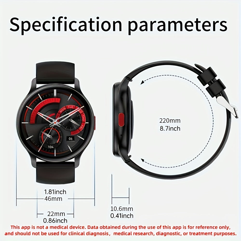 [SENBONO Smartwatch] SENBONO 2023 Men's Smartwatch - 1.43'' Large HD AMOLED Display, Call Functions, Over 100 Sports Modes, Customizable Watch Faces, Fitness Tracking