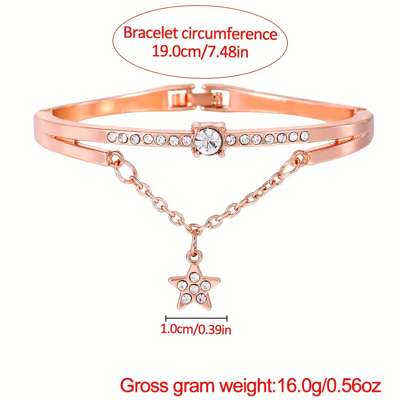 Love Starry Sky Girl Pink Watch And 1pc Rhinestone Bracelet, Gift For Friend