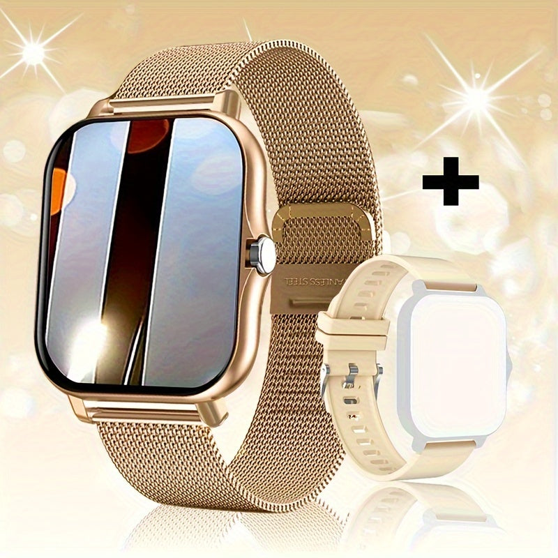 New Smart Watch with a 1.83-Inch Display, Wireless Calling And Receiving, Multiple Sports Modes, Sedentary Reminders, Weather Forecasts, Message Notifications, Borderless Design, Suitable for Android And Iphone, for Both Men