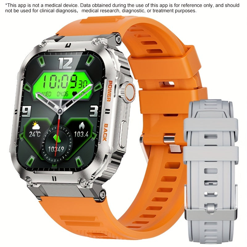 Smart Watch for Men: Wireless Calls, Music, Fitness Tracking, Sleep Monitoring, Multi-Sport Modes for King's Day