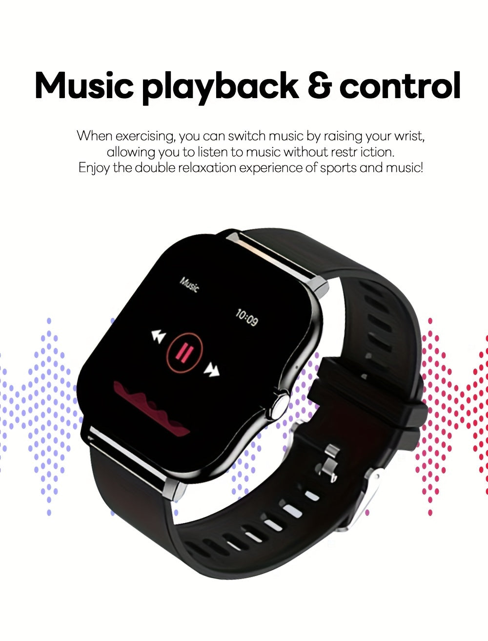 NEW Smart Watch 1.44"Inch Wireless Calling/Receiving Multiple Sports Modes Sedentary Reminder Weather Forecast Message Notification Borderlessslim Design Multi-SportMode For Android & For IPhones For Men&Women AS A Gift