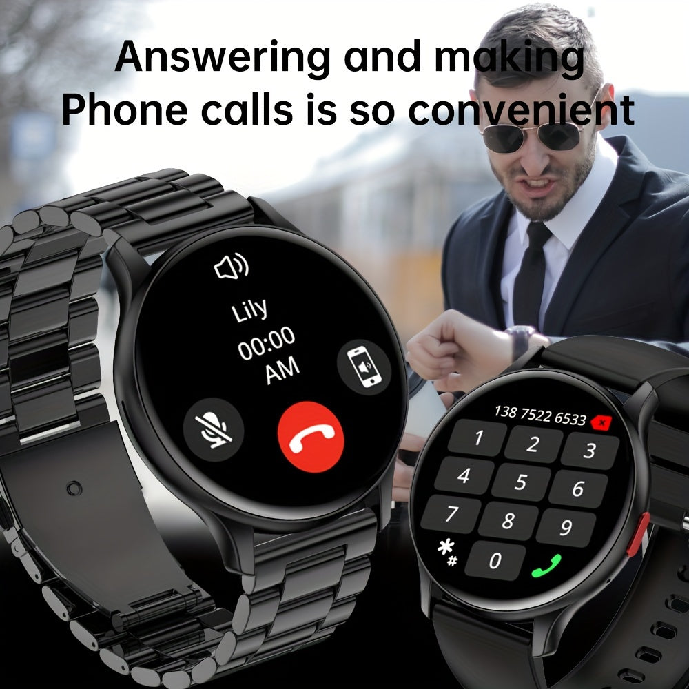 [SENBONO Smartwatch] SENBONO 2023 Men's Smartwatch - 1.43'' Large HD AMOLED Display, Call Functions, Over 100 Sports Modes, Customizable Watch Faces, Fitness Tracking