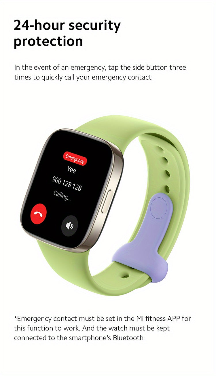 Redmi Watch 3 Global Version Built-in Multi-system GNSS Large 1.75" AMOLED Display Stylish Metallic Finish Up To 12 Days Of Battery Life 289mAh 390×450 Pixel