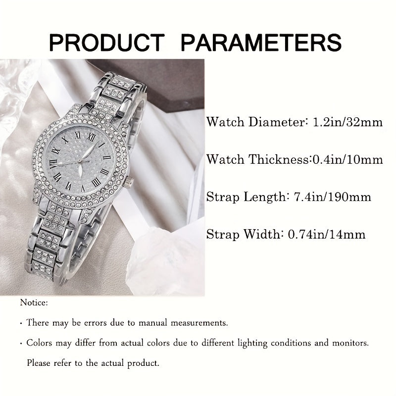 1 Piece Of Ladies' Quartz Watch And 6 Pieces Of Jewelry