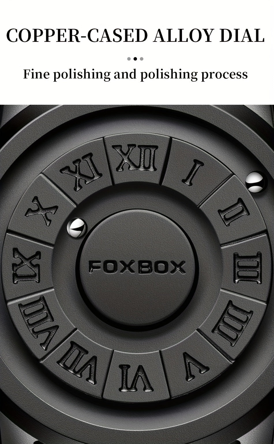 Stylish Men's Rotating Bead Watch - Waterproof Wrist Watch with Cool Dial Display Design, Magnetic Bead, Ideal for Halloween Gifts, Family Gatherings, and Daily Wear