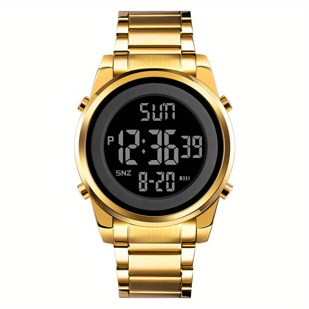 Multifunctional LED Night Light Timing Alarm Watch - Men's Fashion Digital Watch with Date Display, Stopwatch, and Alarm Reminders - Ideal Gift for Men