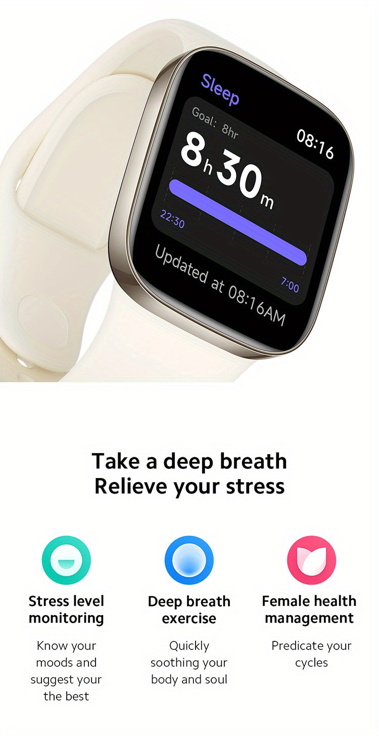 Redmi Watch 3 Global Version Built-in Multi-system GNSS Large 1.75" AMOLED Display Stylish Metallic Finish Up To 12 Days Of Battery Life 289mAh 390×450 Pixel