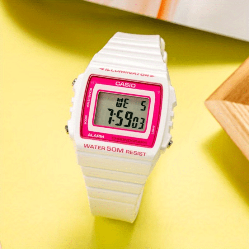 CASIO Classic Chronograph Watch - Women's Digital Sports Watch with Alarm, 50M Water Resistance, Resin Band - Perfect for Outdoor Enthusiasts